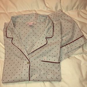 🌹Victoria Secret L pajama set black/white polka🌹